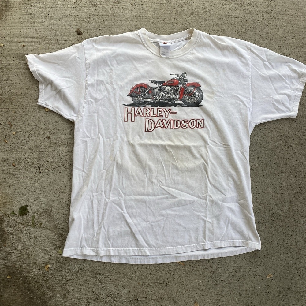 Harley Davidson Tee Shirt 2XL Buddy Stubbs Phoenix Arizona Distressed White